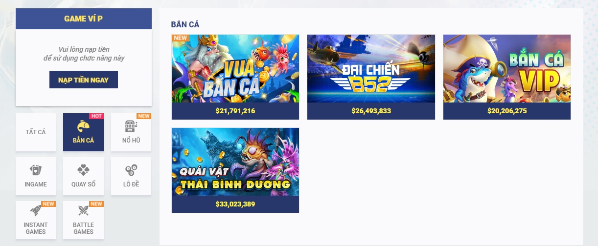 Bắn cá online hấp dẫn