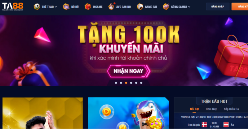 Nhà cái TA88 mở nhiều chương trình khuyến mãi hấp dẫn