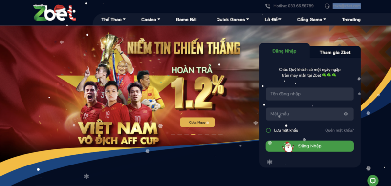 Zbet - nhà cái cá độ thể thao hàng đầu Việt Nam