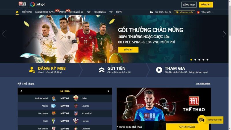 Đa dạng trò chơi, sảnh cá cược