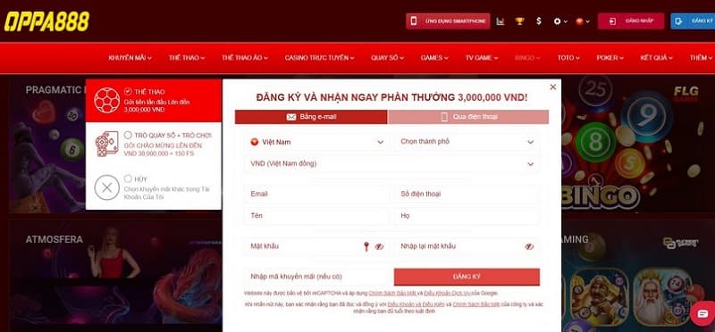 oppa888 Hướng dẫn đăng ký nhà cái Oppa888