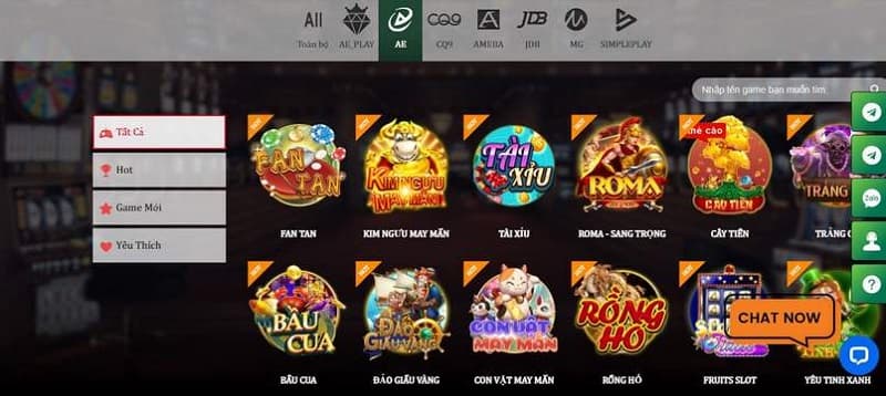 S128 Các trò chơi CASINO tại nhà cái S128