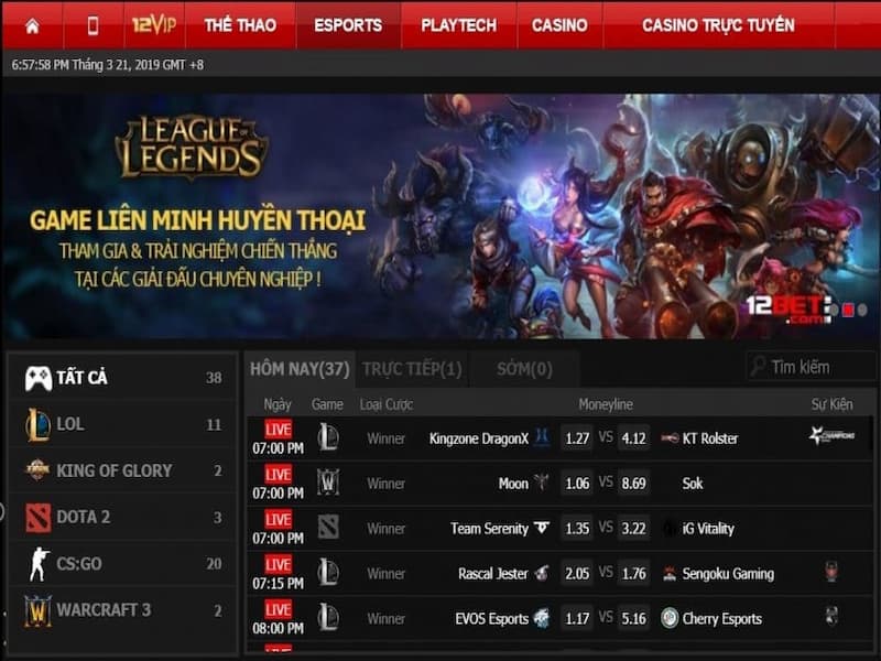 Cược Esport đang là xu hướng mới trong năm 2022