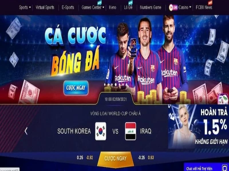 Cược thể thao bóng đá điểm đến số 1 trong lòng người chơi