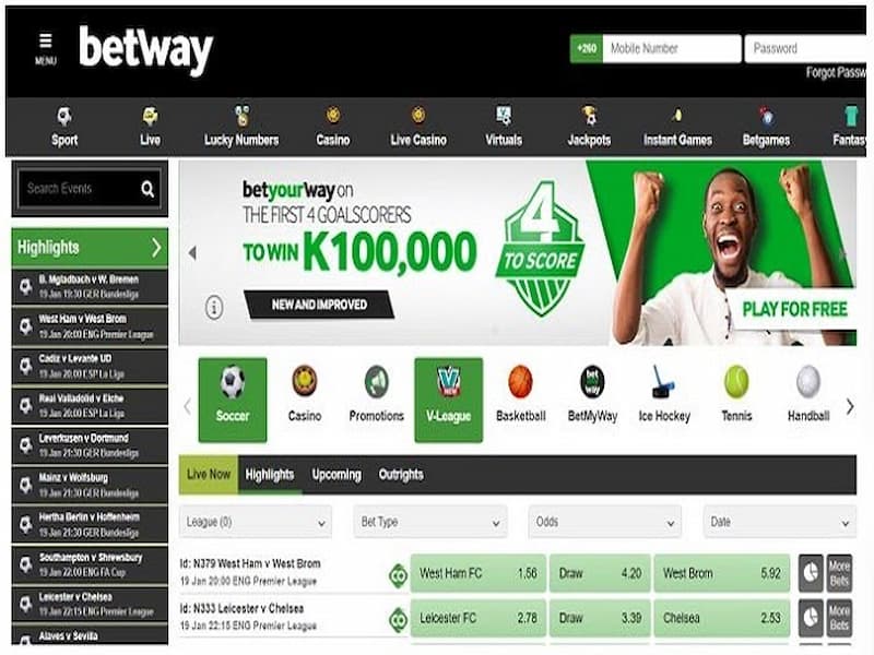 Khuyến mãi đáng chú ý tại Betway 