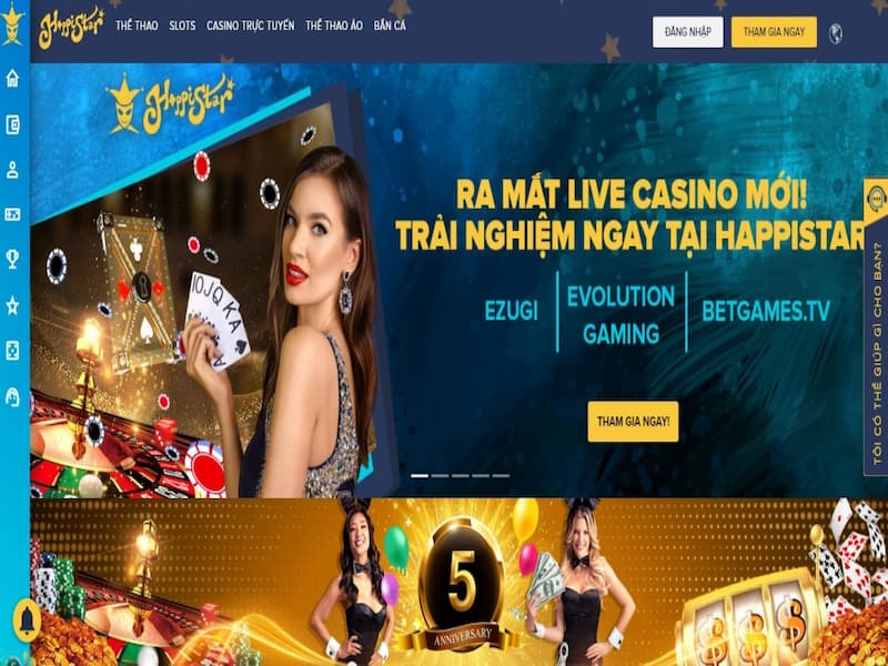 Nhà cái Happistar ra đời vào năm 2017