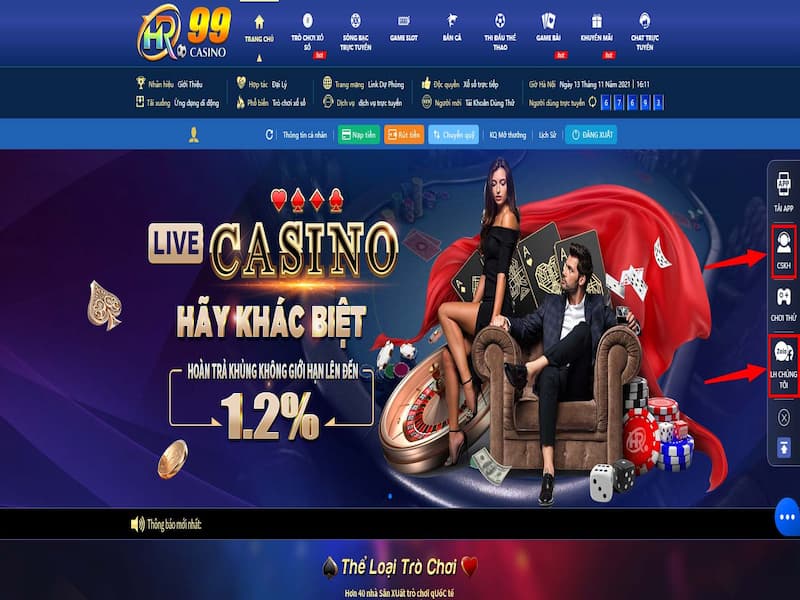 Hr99 – Nhà cái CASINO giải trí đổi thưởng có gì hấp dẫn người chơi?